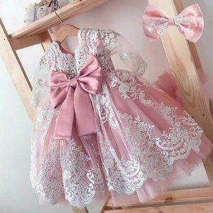 NWT Sparkling Bling Sequin Pink Baby Dress Wedding Flower Girl Birthday …